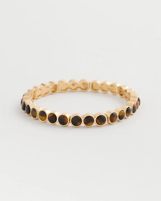 Tortoise Round Stretch Bracelet