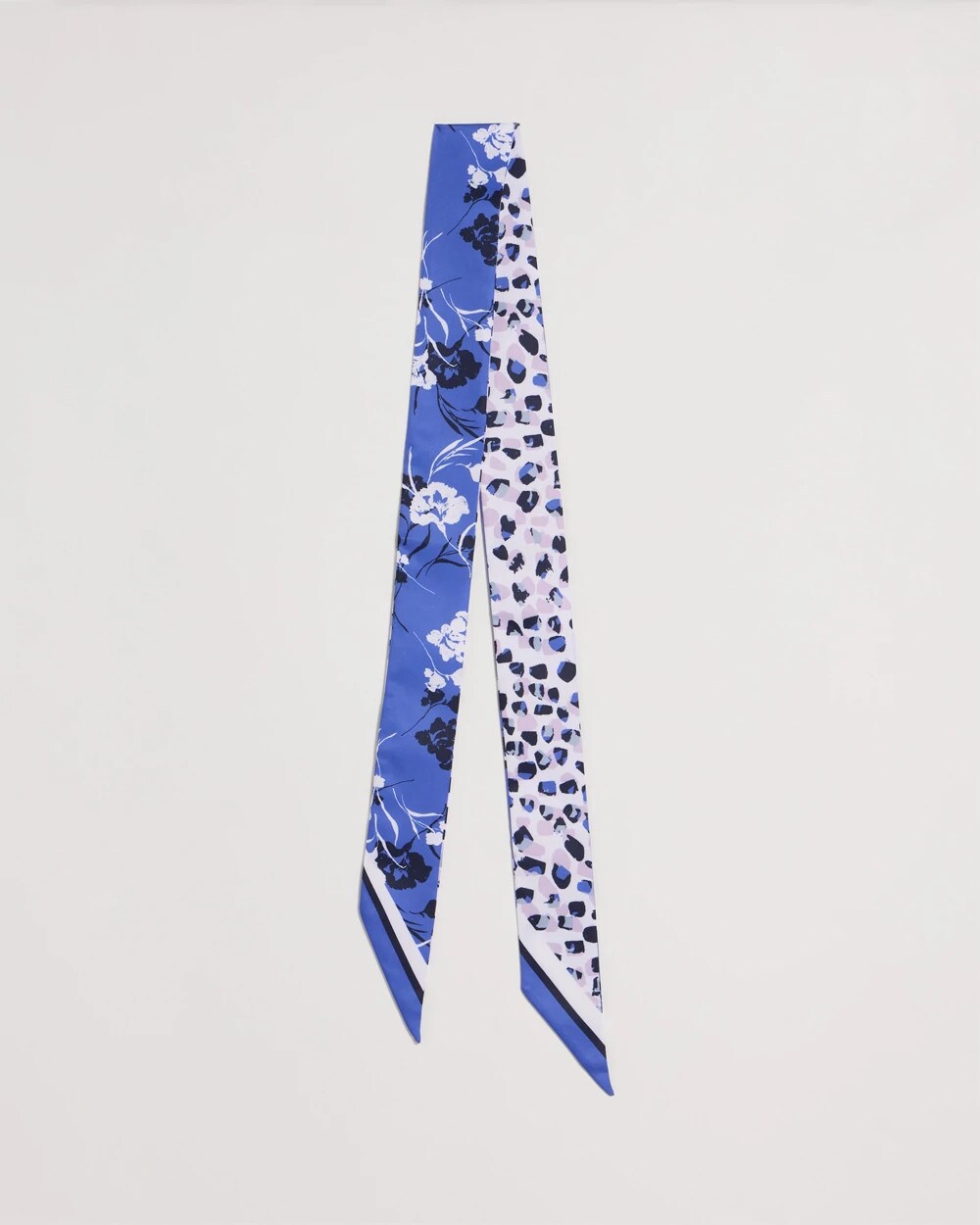 Dutch Floral Polka-Dot Skinny Scarf