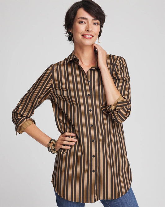 No Iron Stripe Tunic