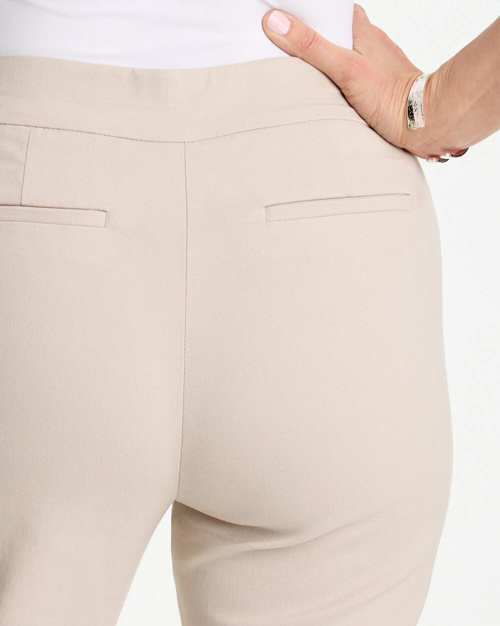 Brigitte Slim Pull-On Crop Pant