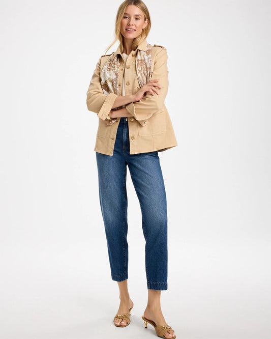 Vintage Chic High-Rise Barrel Jeans