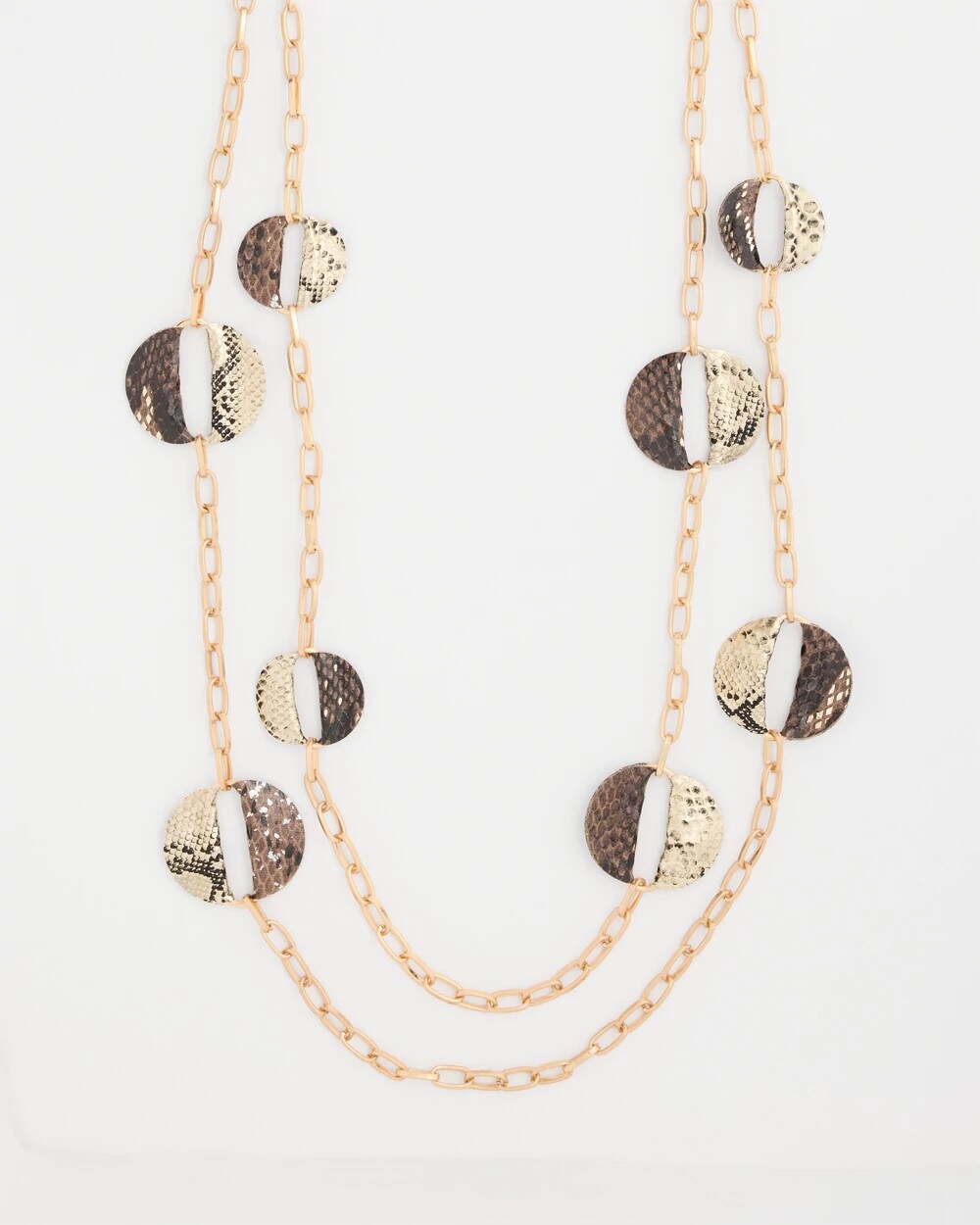 Long Multi-Strand Snake Necklace