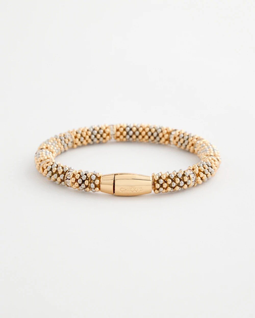 Mixed Metal Beaded Bracelet