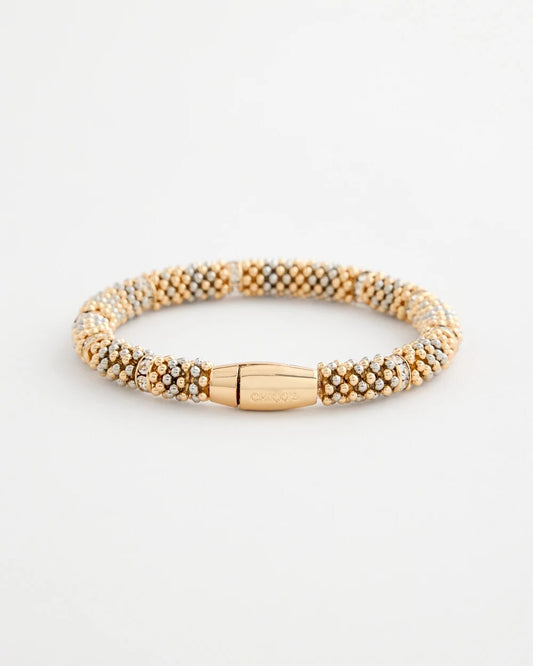 Mixed Metal Beaded Bracelet