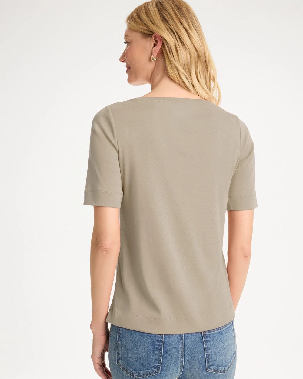 Pima Elbow Sleeve Tee