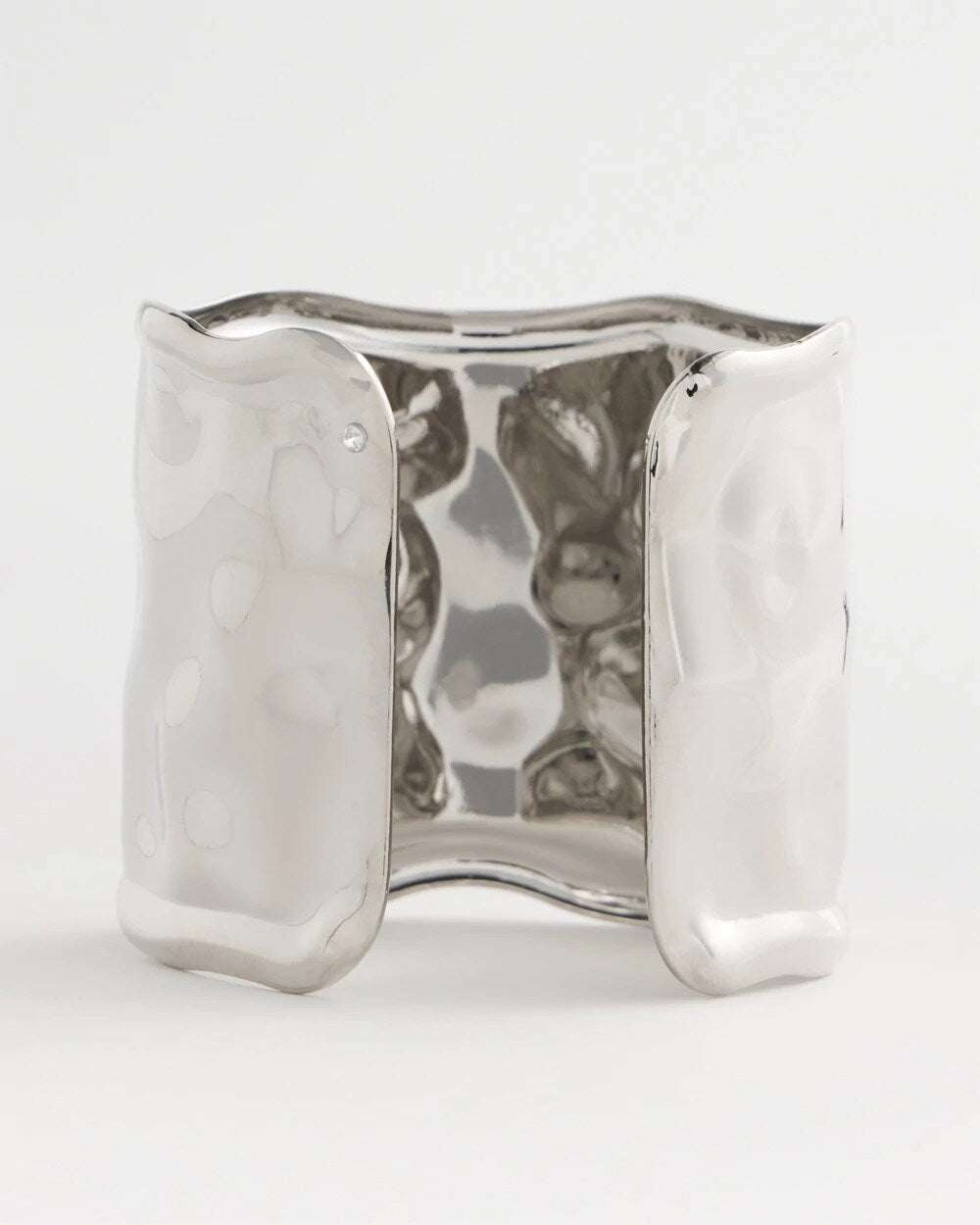 Silvertone Statement Cuff Bracelet