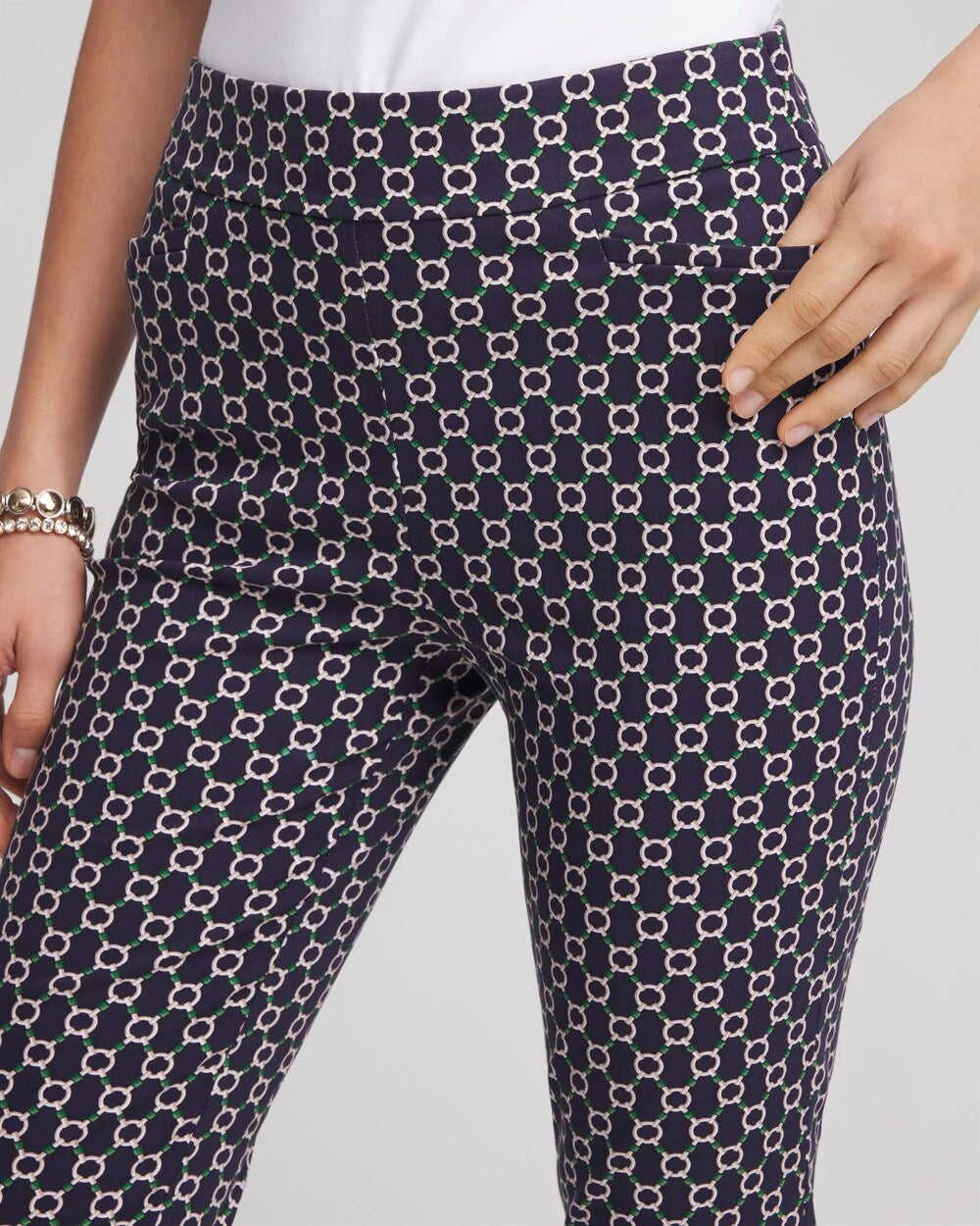 Brigitte Chain Connection Slim Pants