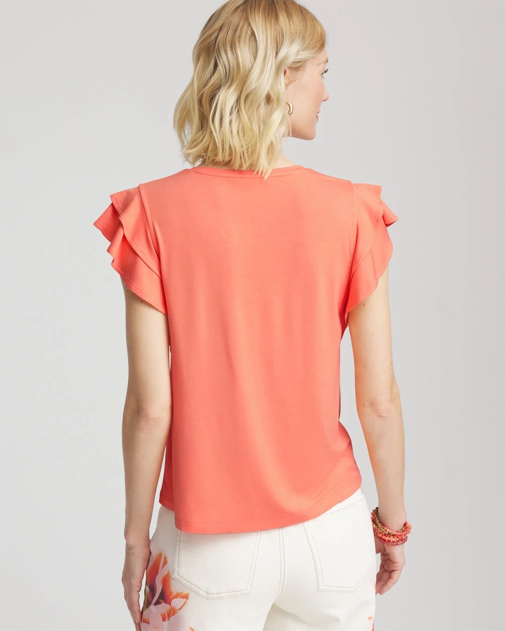 Touch of Cool Flutter Sleeve Tee