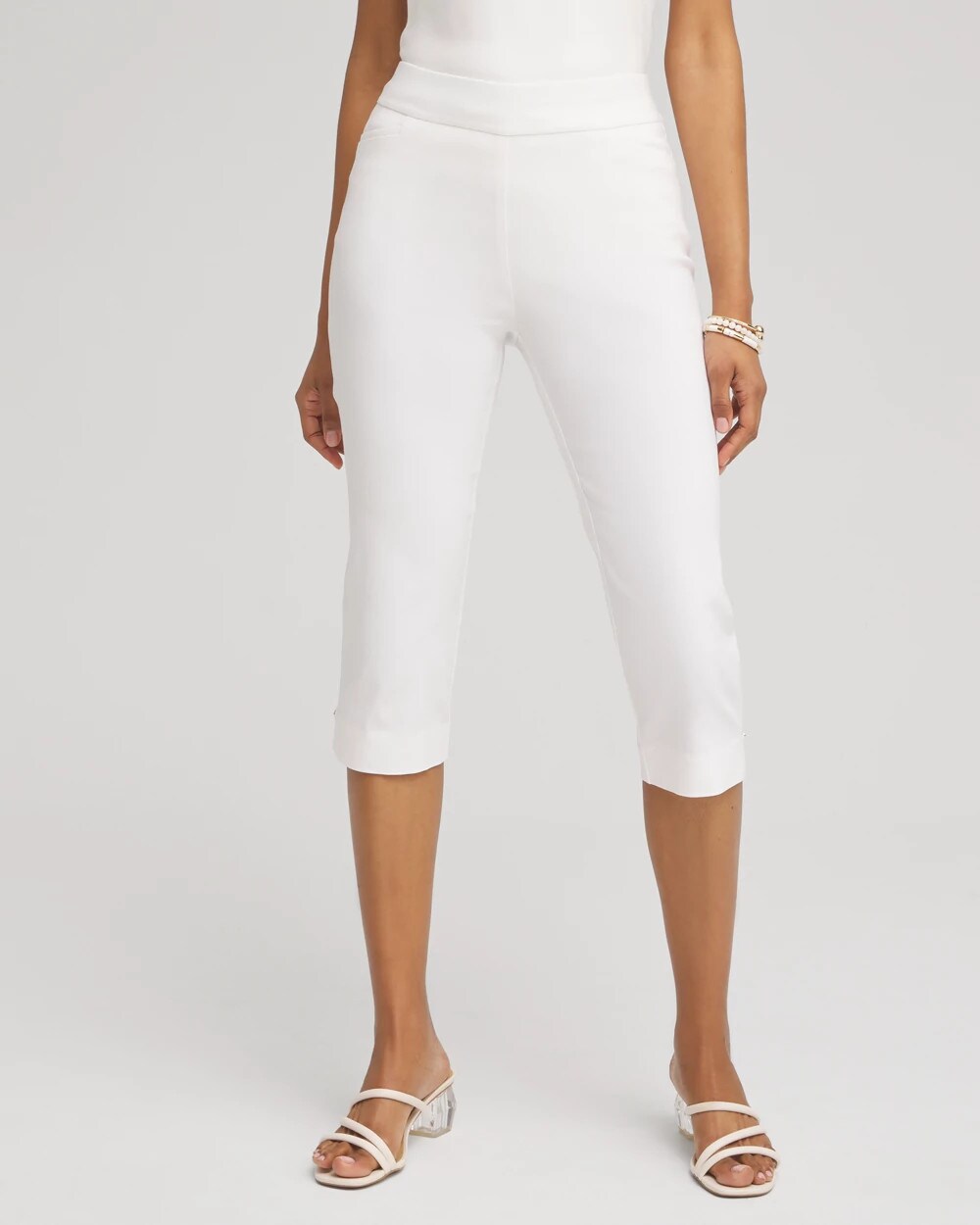 Brigitte Pull-On Rivet Slim Capris