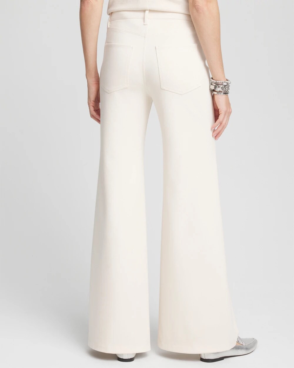 High Rise Wide Leg Ponte Pants