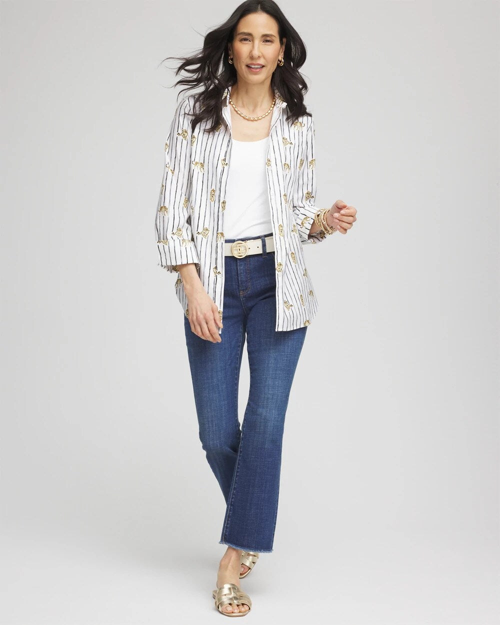 No Iron Leopard Graphic Shirt
