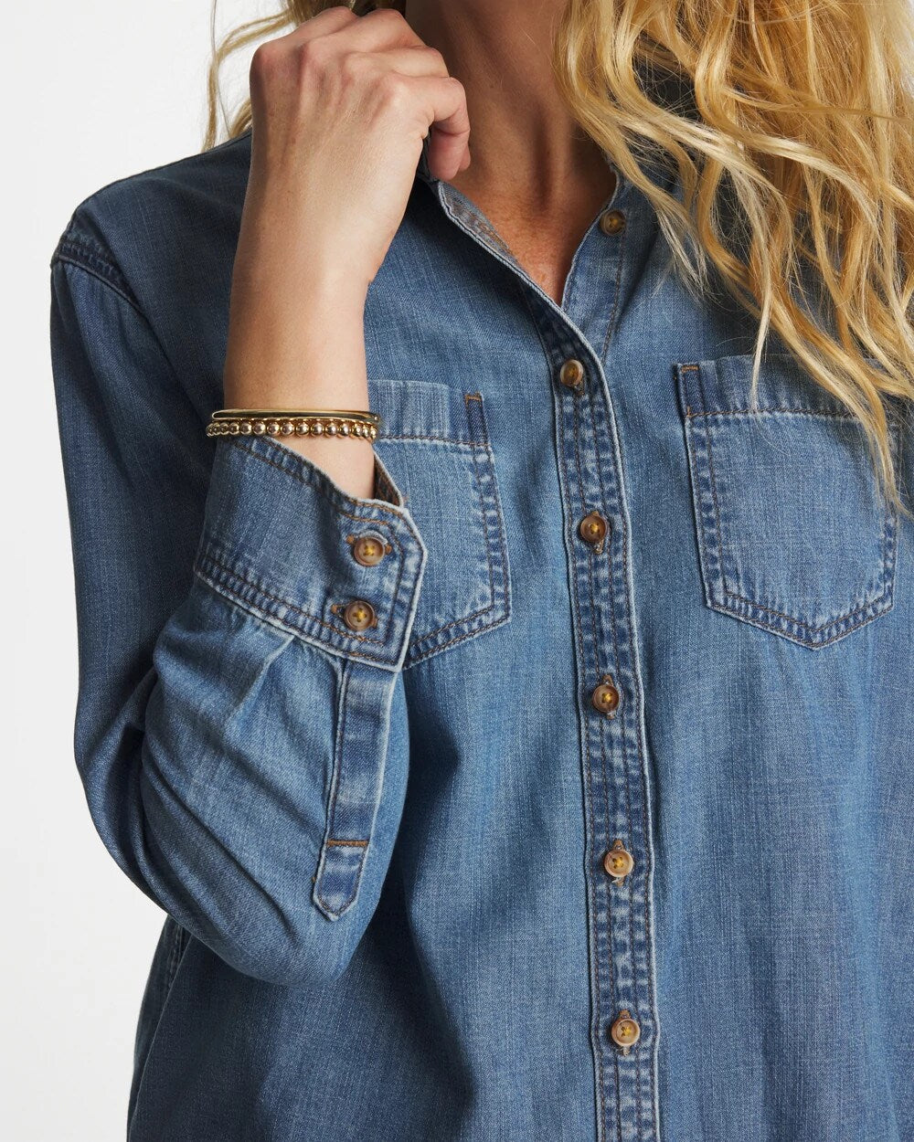 Classic Collared Tencel Shirt