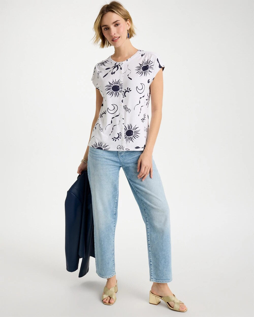 La Playa Refined Button Tee