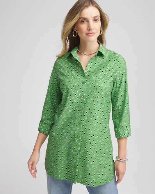 No Iron Geo-Print Tunic