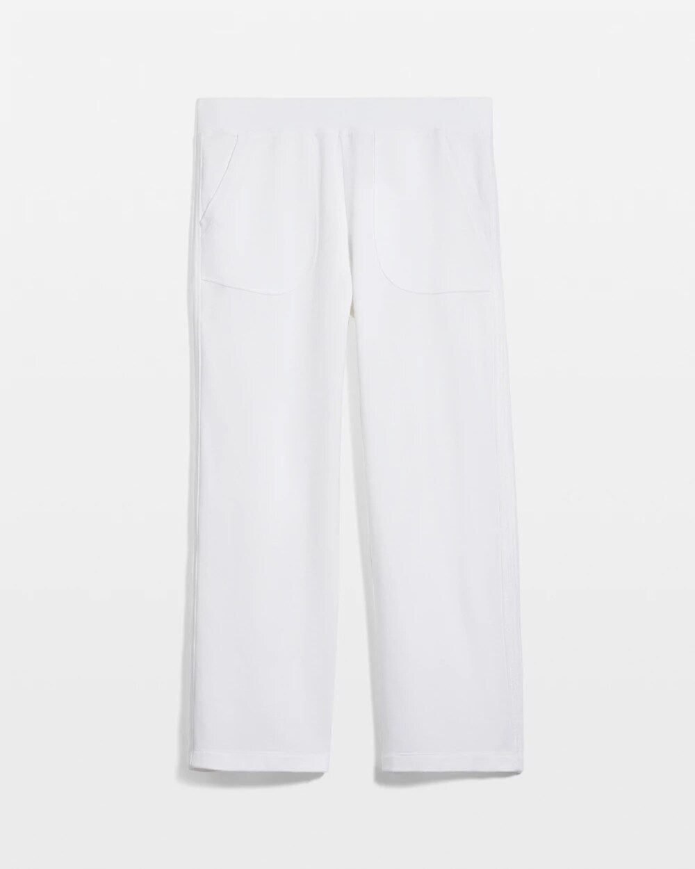 Zenergy French Terry Gauze-Inset Cropped Pants