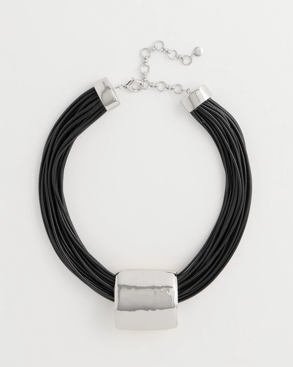 Short Reversible Pendant Corded Necklace