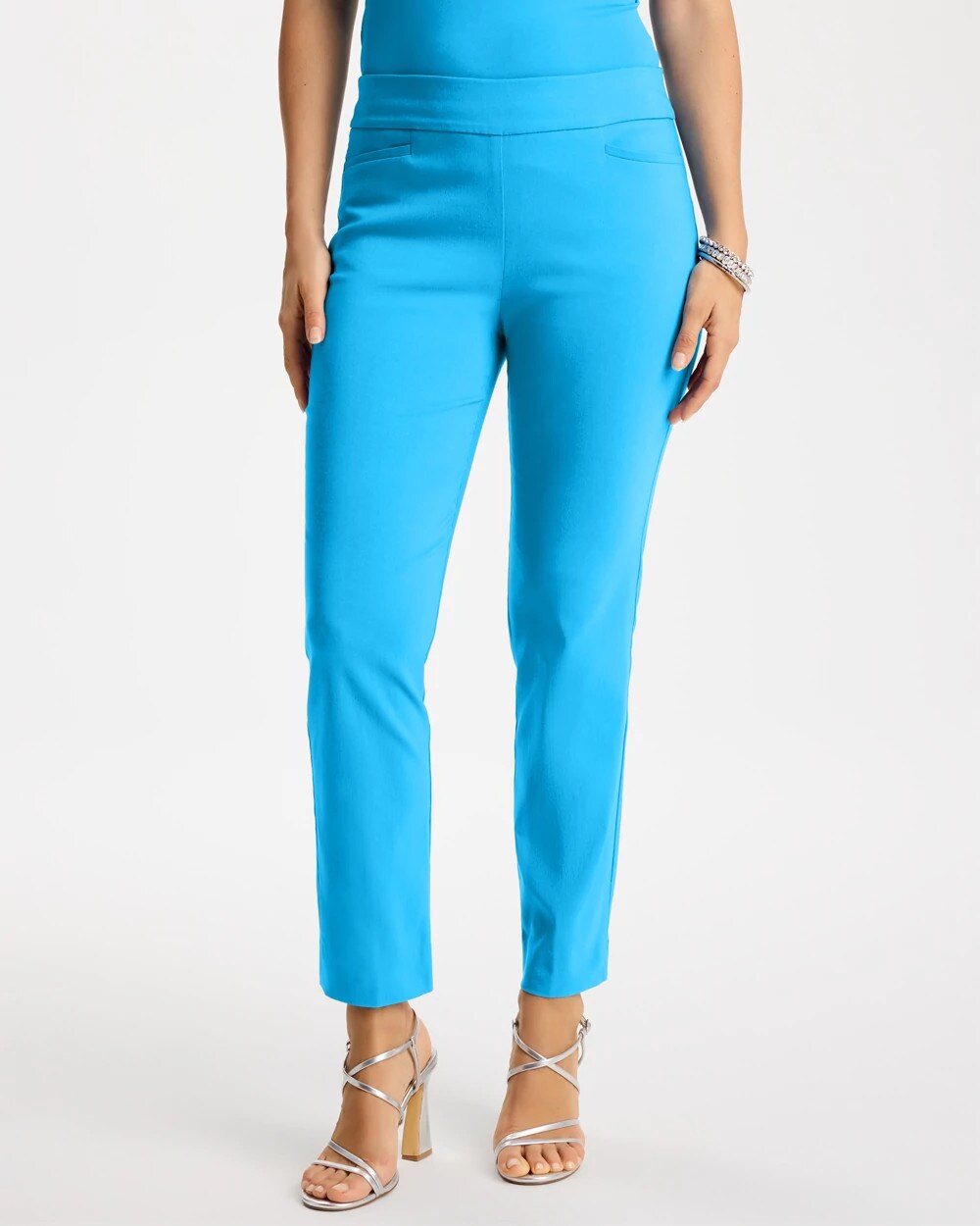 Brigitte Slim Pull-On Crop Pant