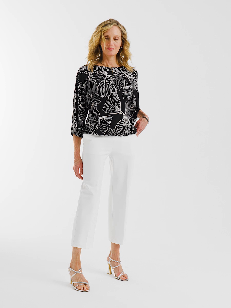 Juliet Bi-Stretch Slim Ankle Pants