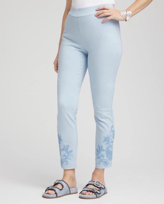Brigitte Embroidered Ankle Pants