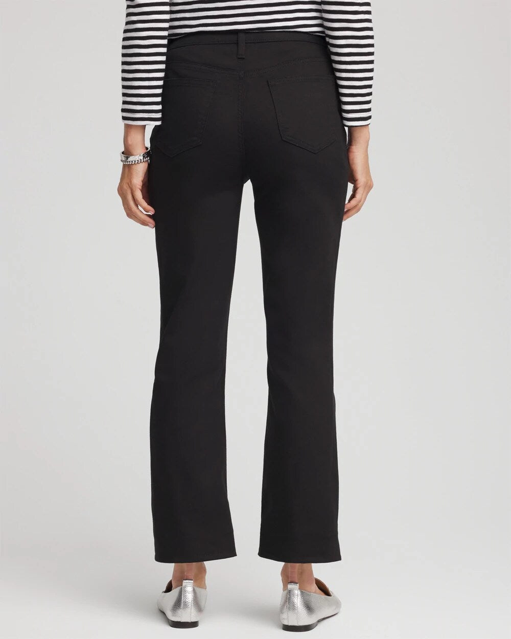 Cropped Girlfriend Kick Flare Jeans