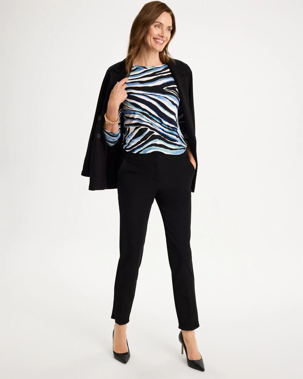 Abstract Touch of Cool Layering Tee