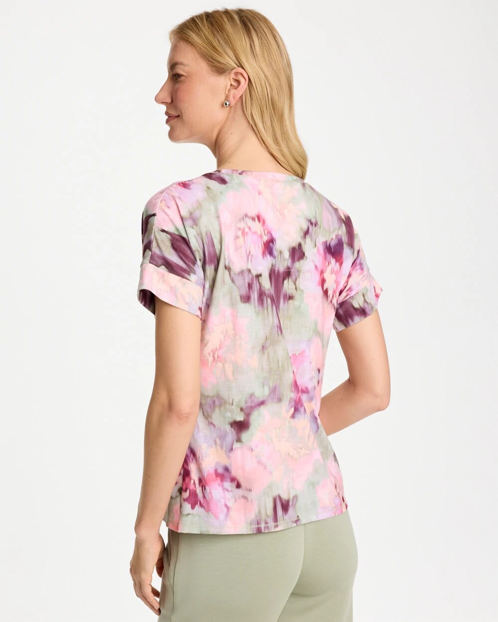Zenergy Blooms Drop Shoulder Tee