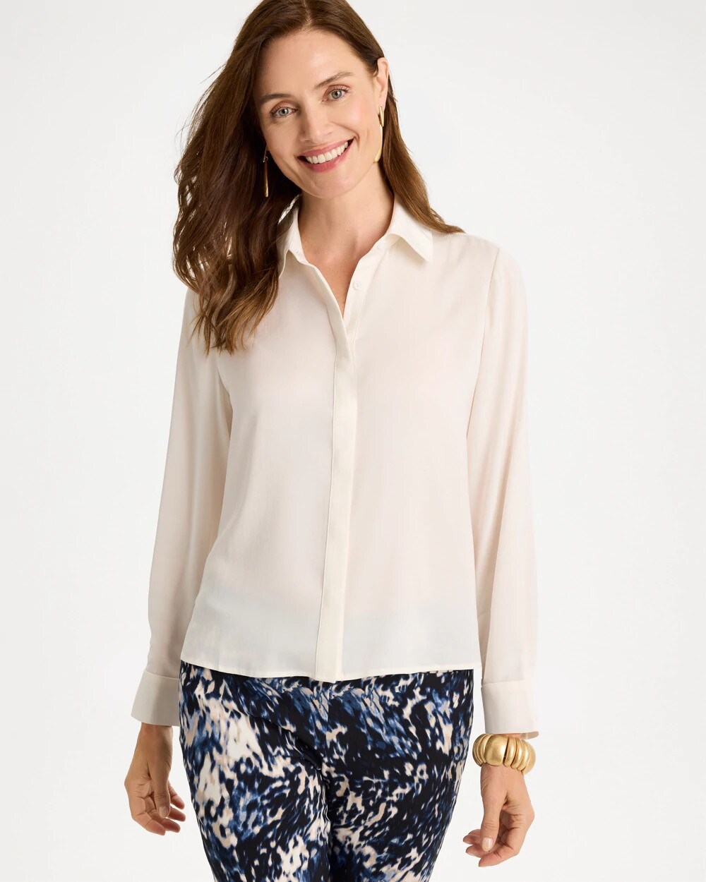 Satin Collared Blouse