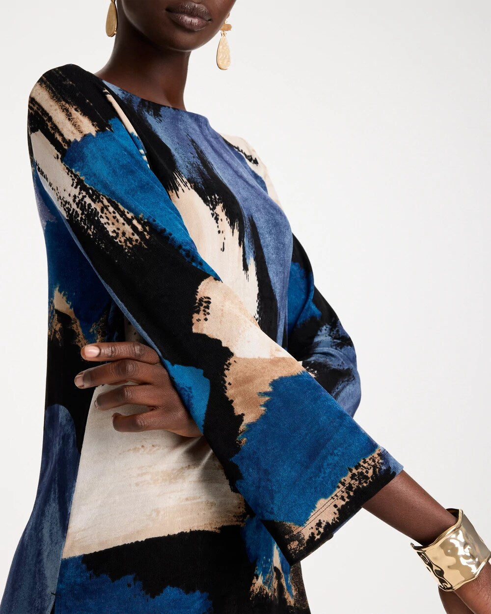 Travelers Brushed Colorblock Tunic