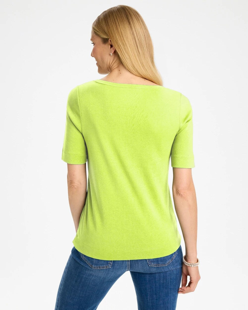Pima Elbow Sleeve Tee
