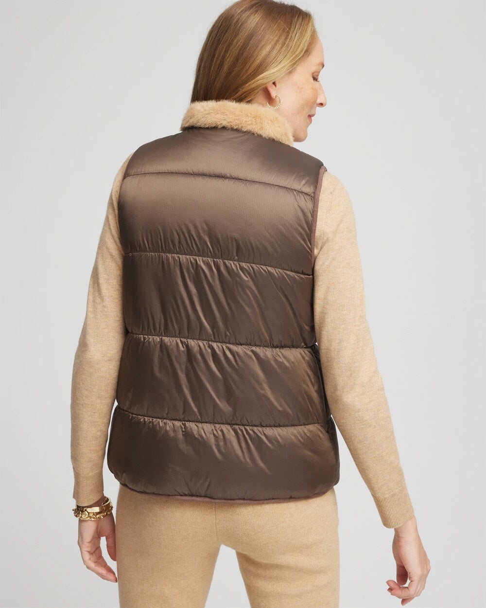 Zenergy Reversible Faux-Fur Vest