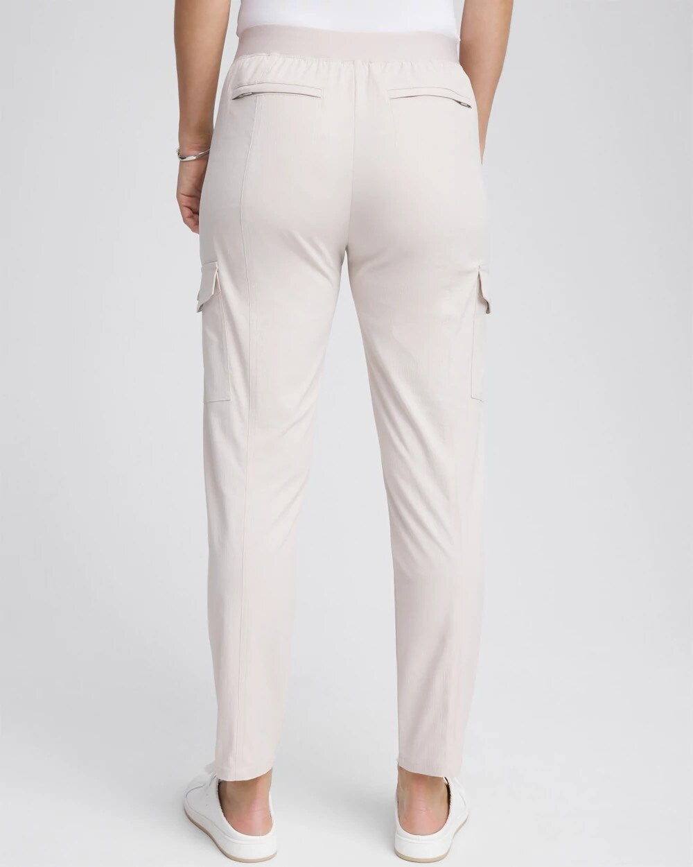 Zenergy Striped Cargo Ankle Pants