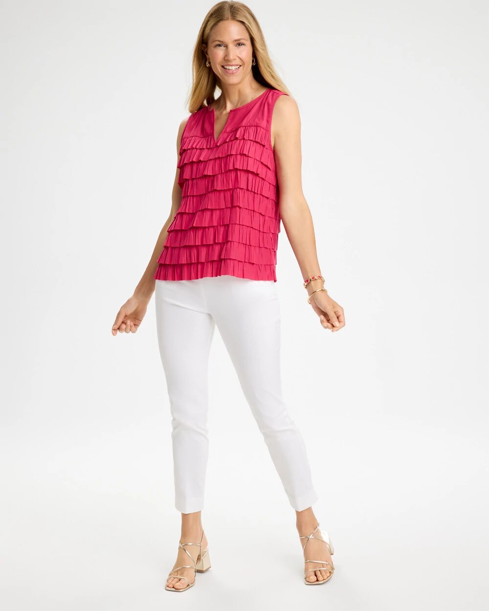 Sea Island Tiered Sleeveless Tank