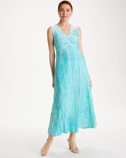 Ombre Coastal Striped Knit Dress