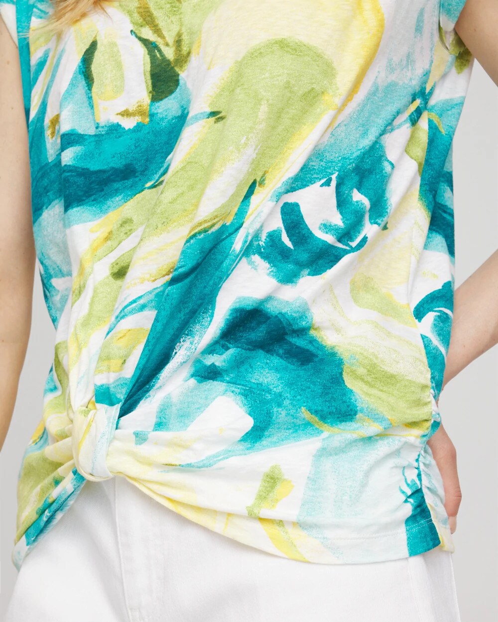 Abstract Knot Front Tee