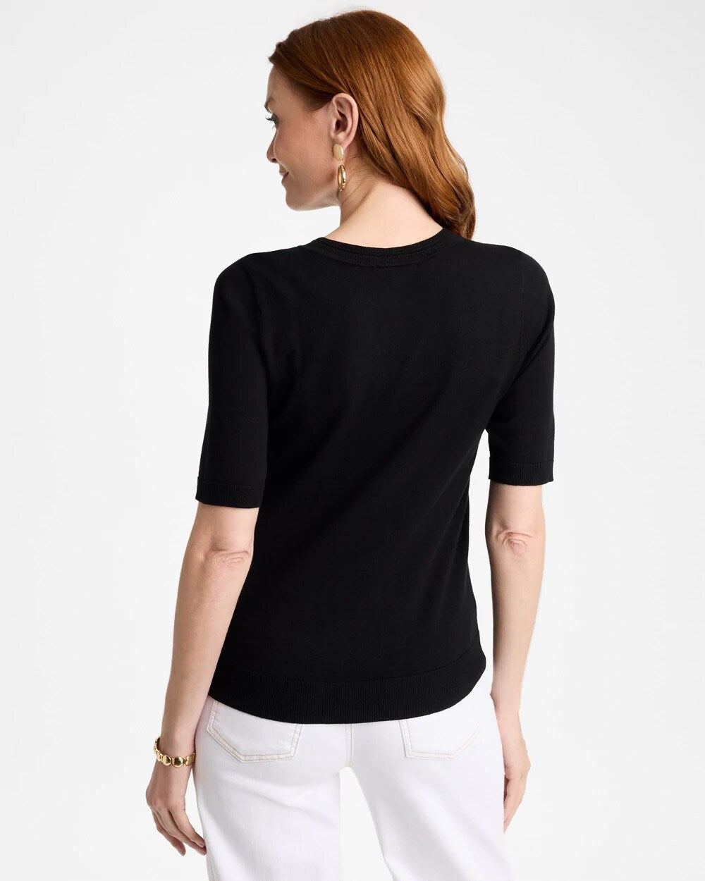 Ella Short-Sleeve Sweater