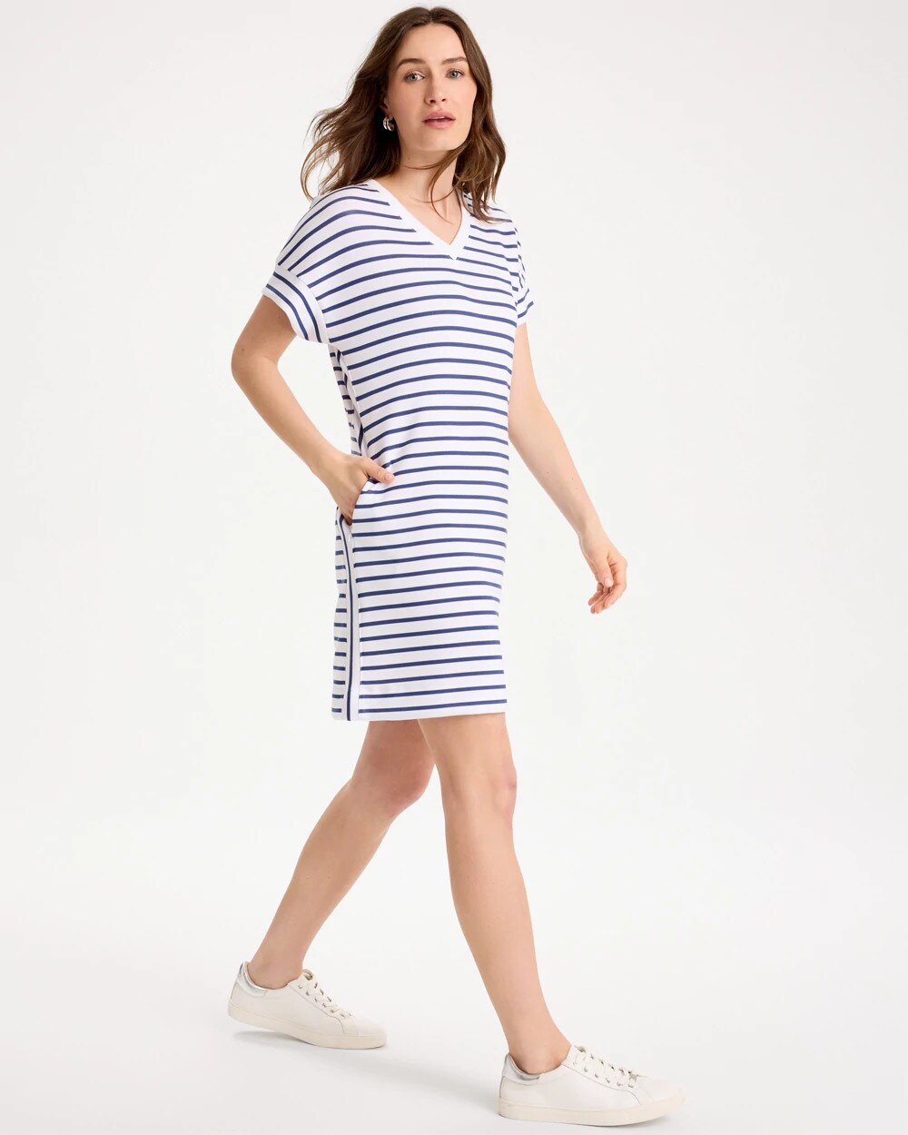 Zenergy Soft Striped Contrast Dress