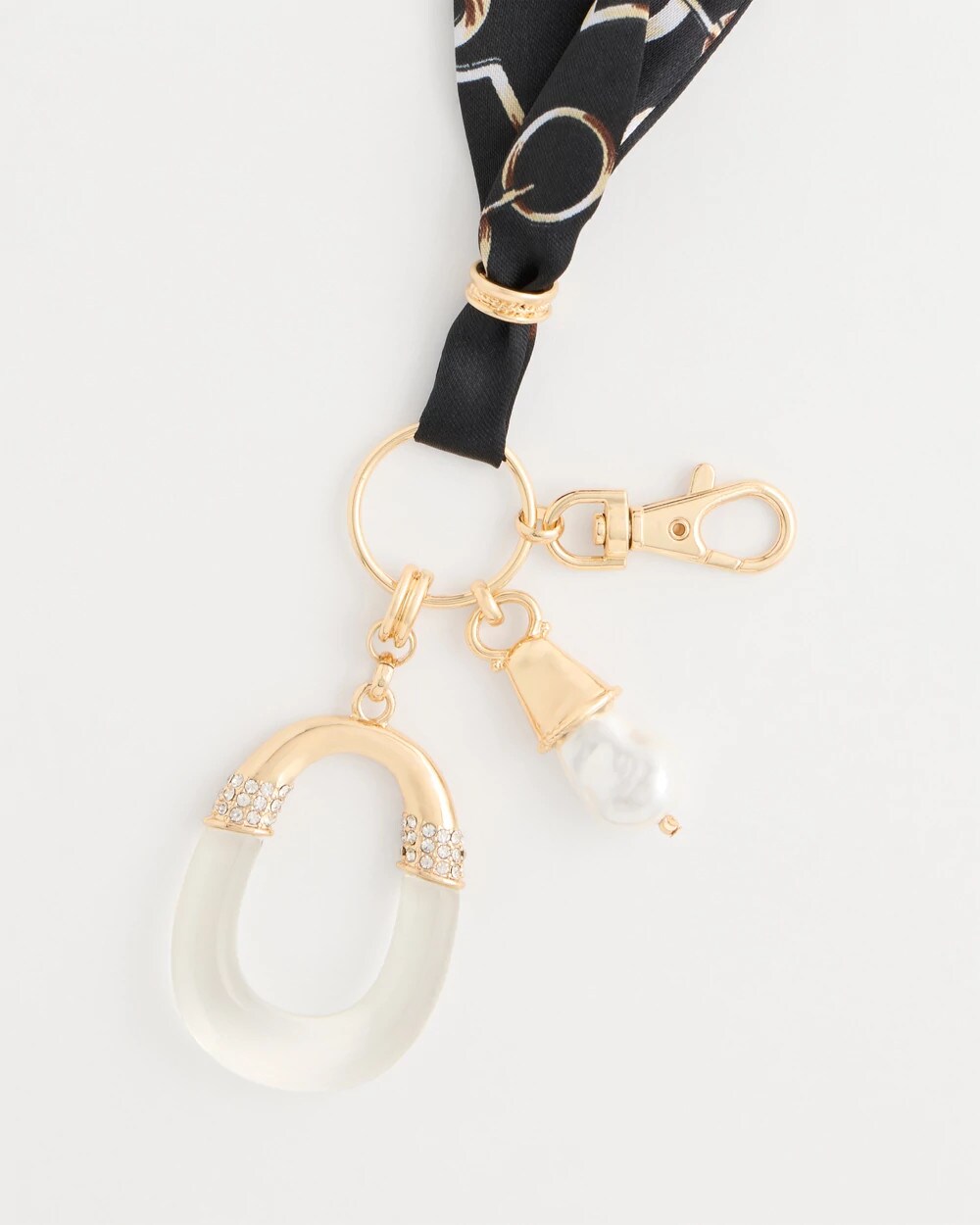 Satin Scarf Bag Charm Key Chain