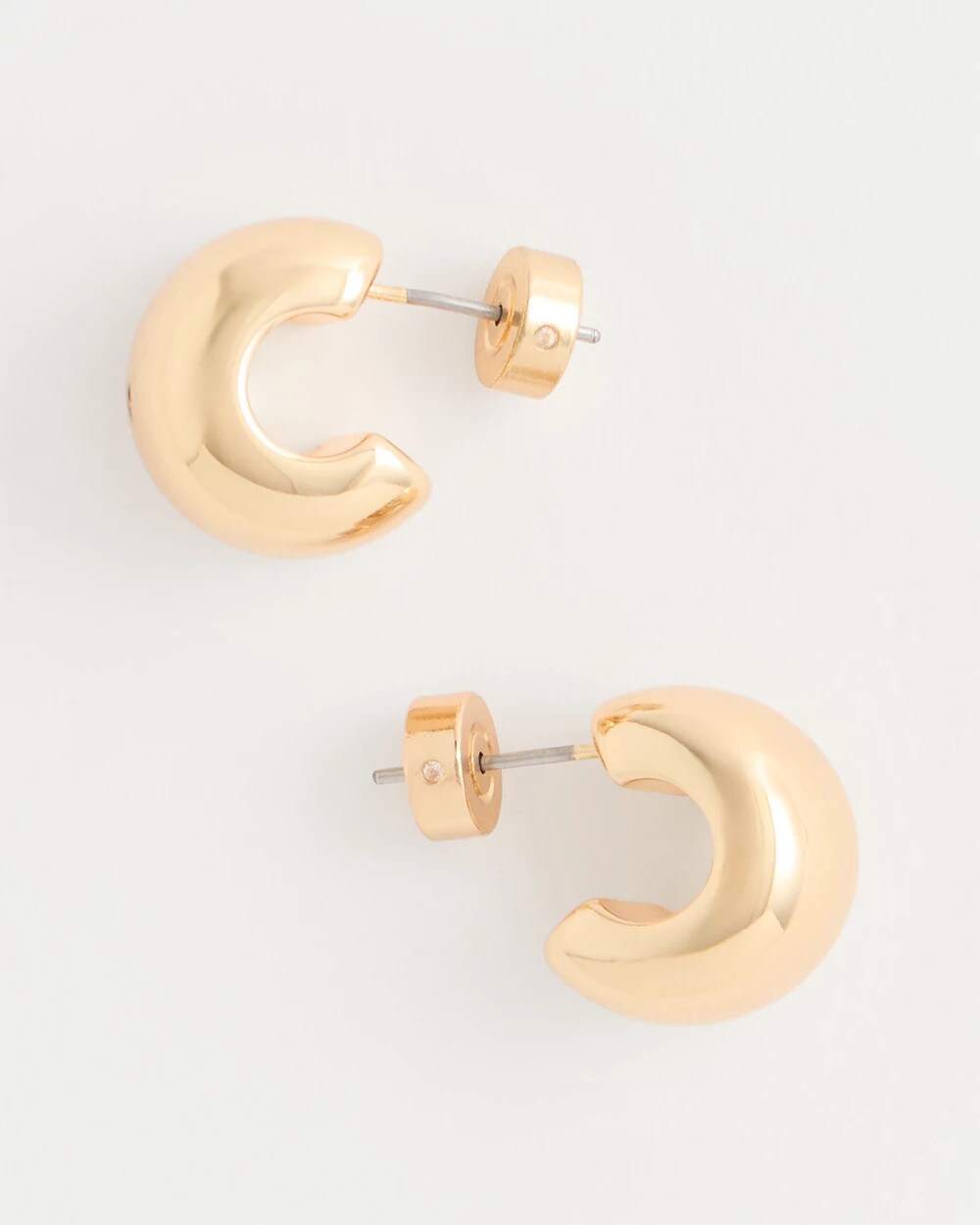 Goldtone Mini Hoop Earrings