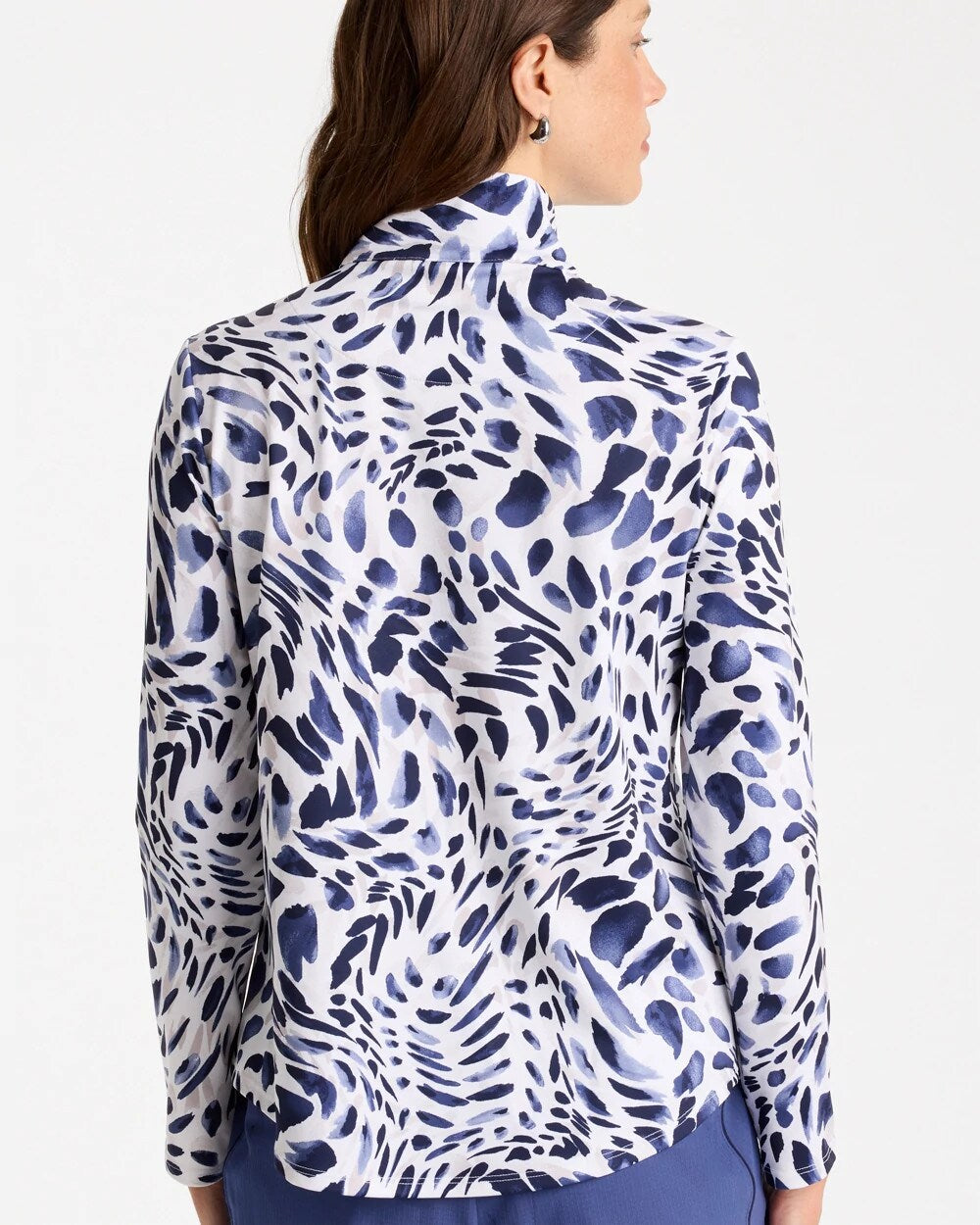 Zenergy UPF Printed Half Zip Polo