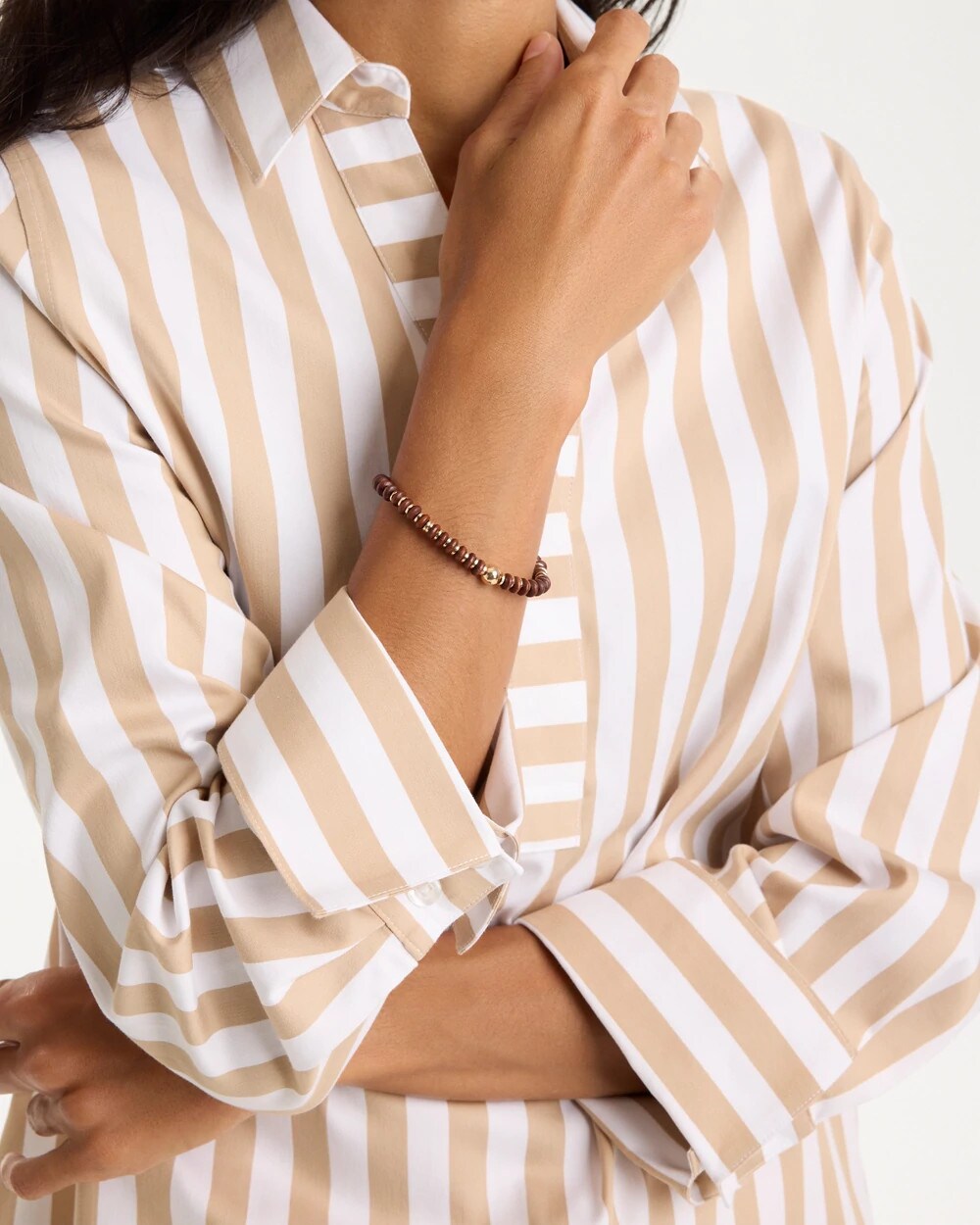 Wooden Charm Stretch Bracelet