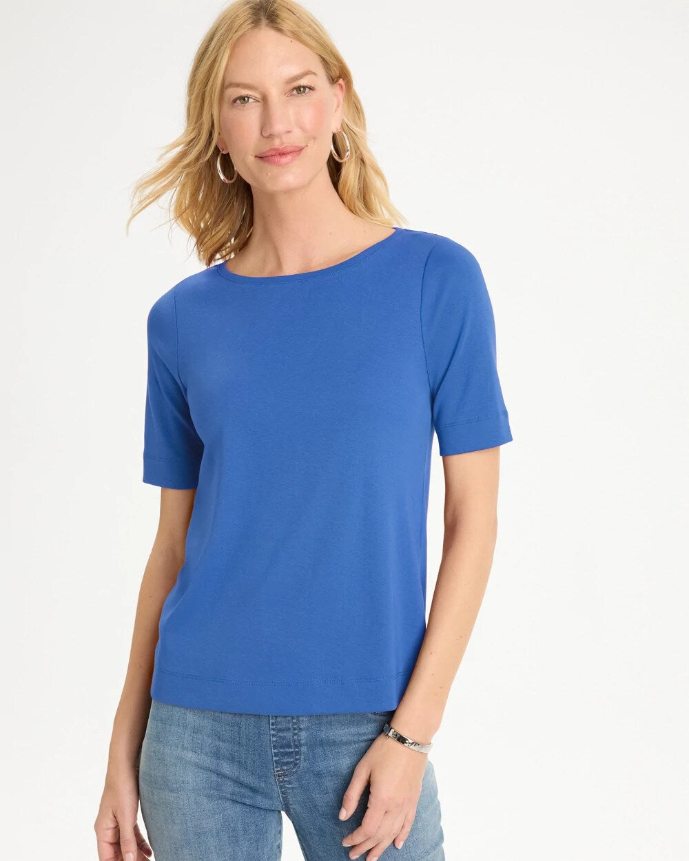 Pima Elbow Sleeve Tee