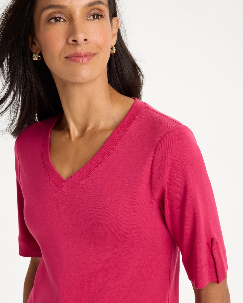 Pima V-Neck Tee