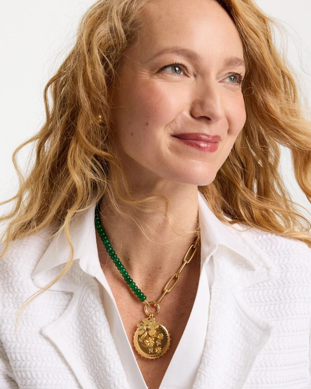 Short Clover Pendant Necklace