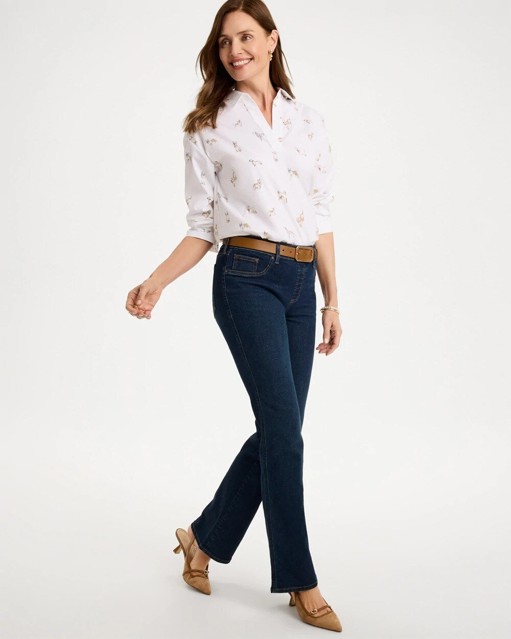 Poplin Cotton Dog Print Popover