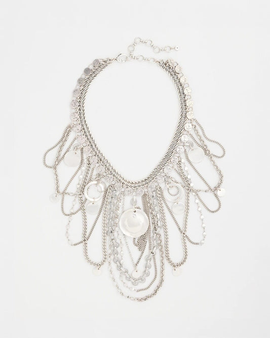 Statement Charm Bib Necklace