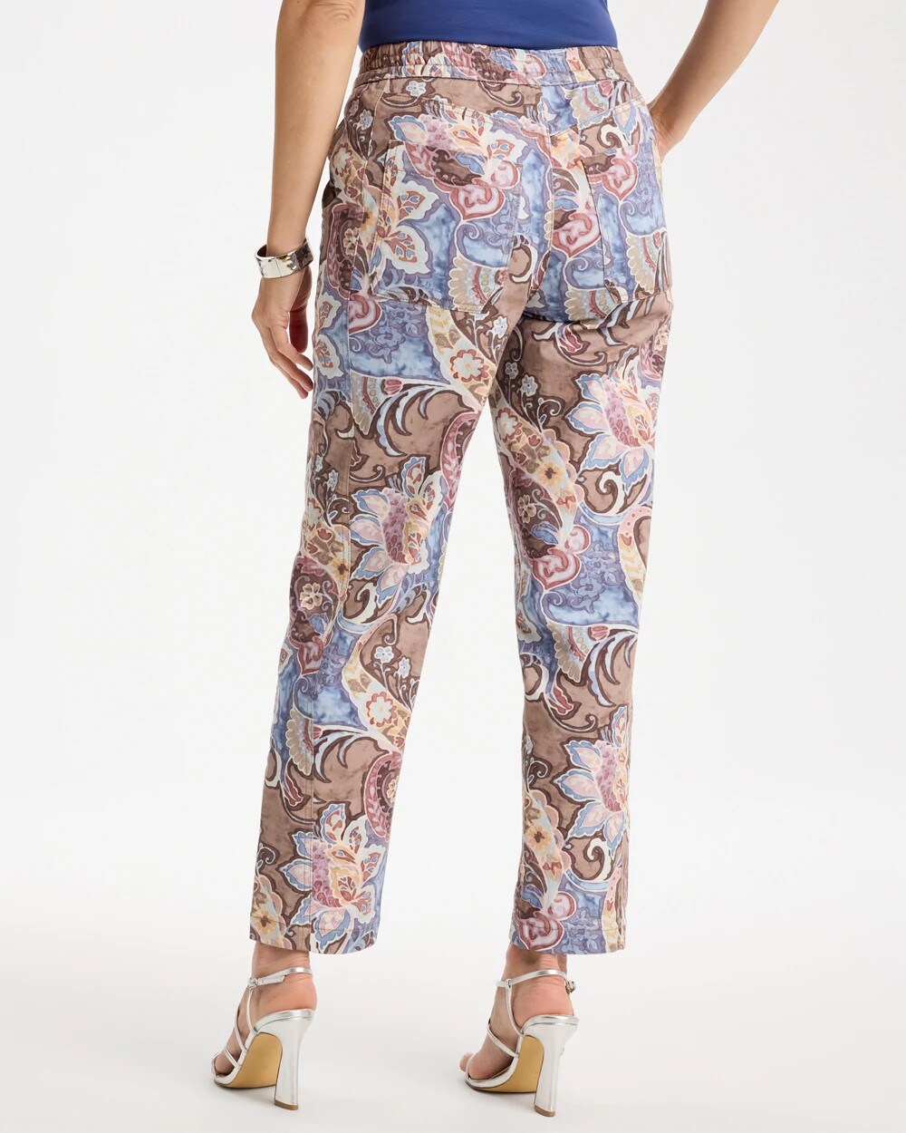 Printed Boyfriend Chino Pants