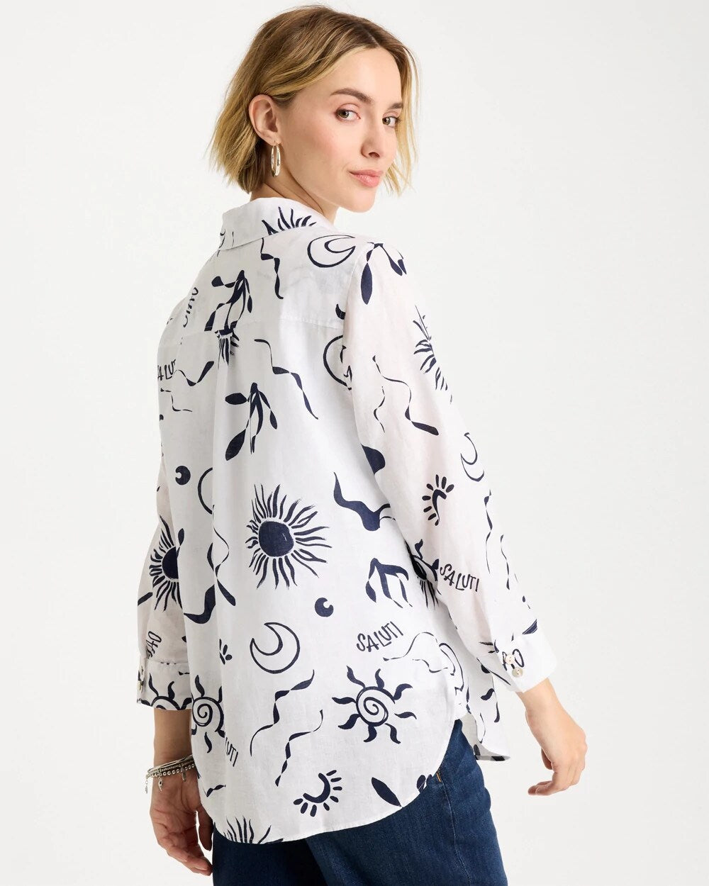 No Iron Linen Beach Shirt