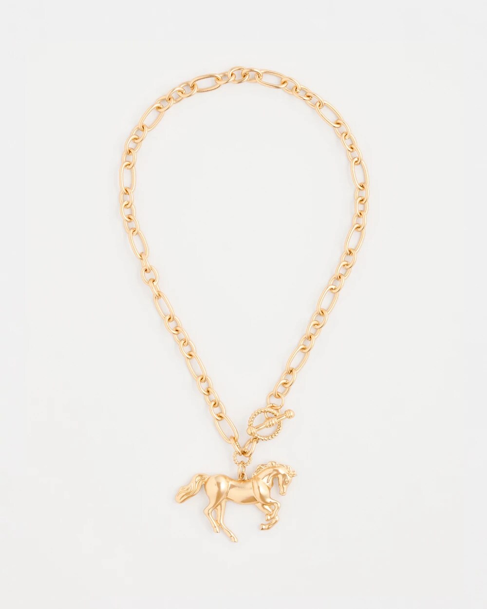Horse Pendant Toggle Necklace