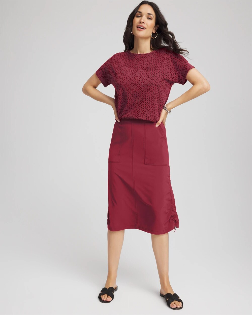 Zenergy UPF Bungee-Hem Pull-On Skirt