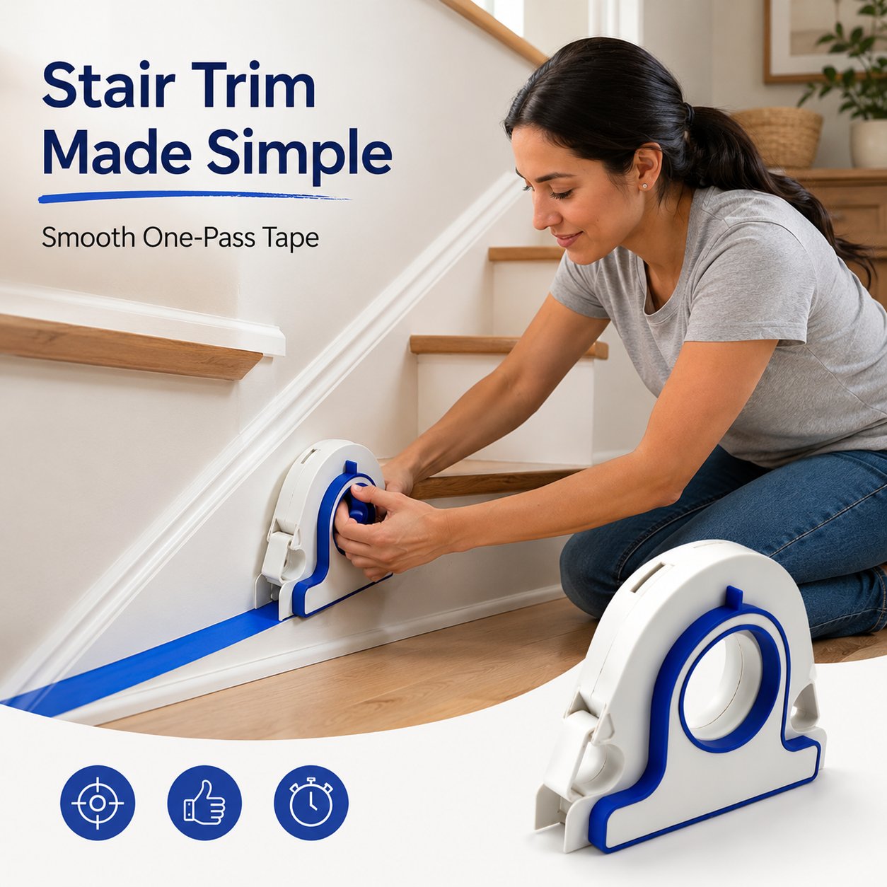 High-efficiency Painter Masking Tape Applicator
